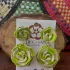 Rose flower earrings