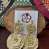 Rose flower earrings